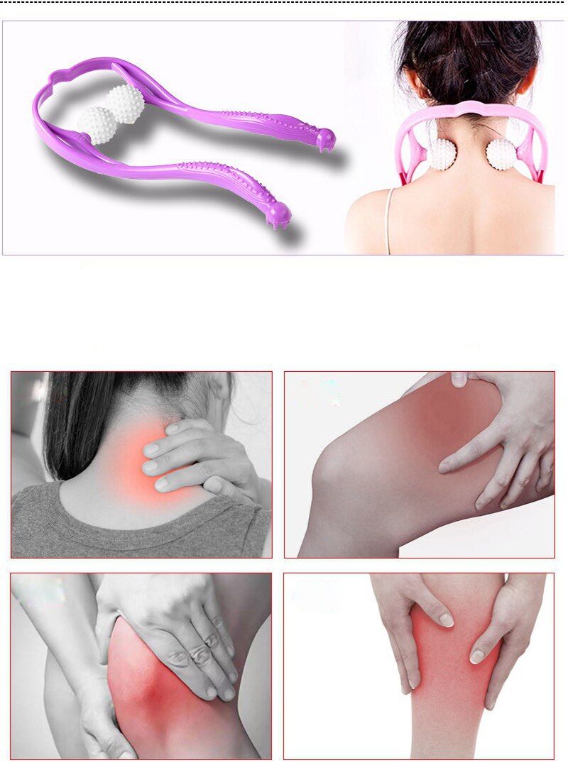 Manual Cervical Spine Neck Shoulder Body Neck Roller Massage Therapy Pain Relief Relaxation Health Care Tool