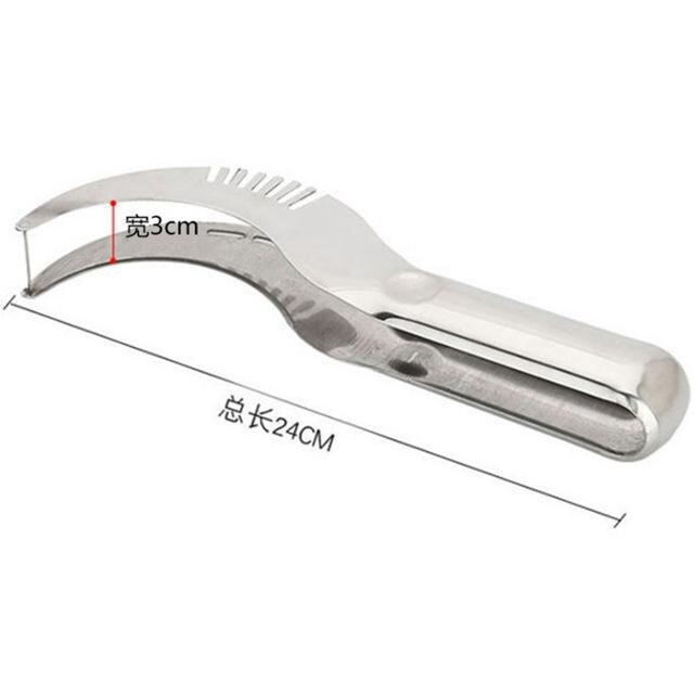 Watermelon cutter Convenient Kitchen accessories Cutting Tools Watermelon Slicer Fruit Cutter Kitchen Muti-function Cutter: Stainless steel