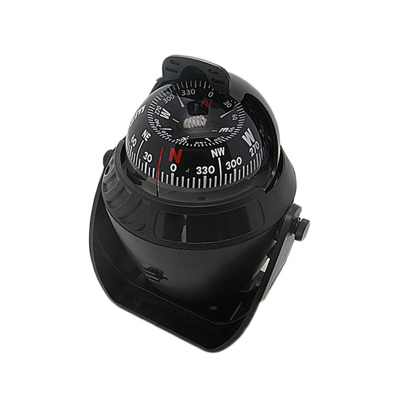 Waterproof Navigation Compass with Electronic LED Light Sea Boat Pivoting Compass For Marine Navigation Positioning Compass