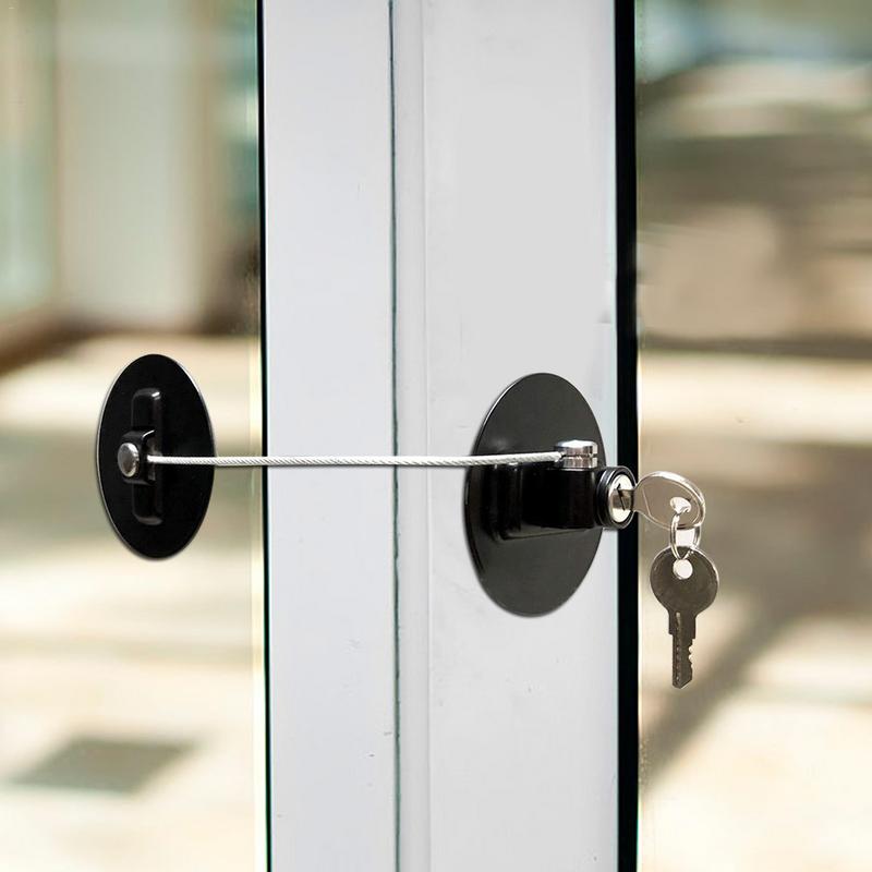 1 PC Fenster Tür Schutz Mit Schlüssel Kind Sicherheit Lock Baby Schrank Schutz Blockers Kinder Türschlösser Verhindern Fallen