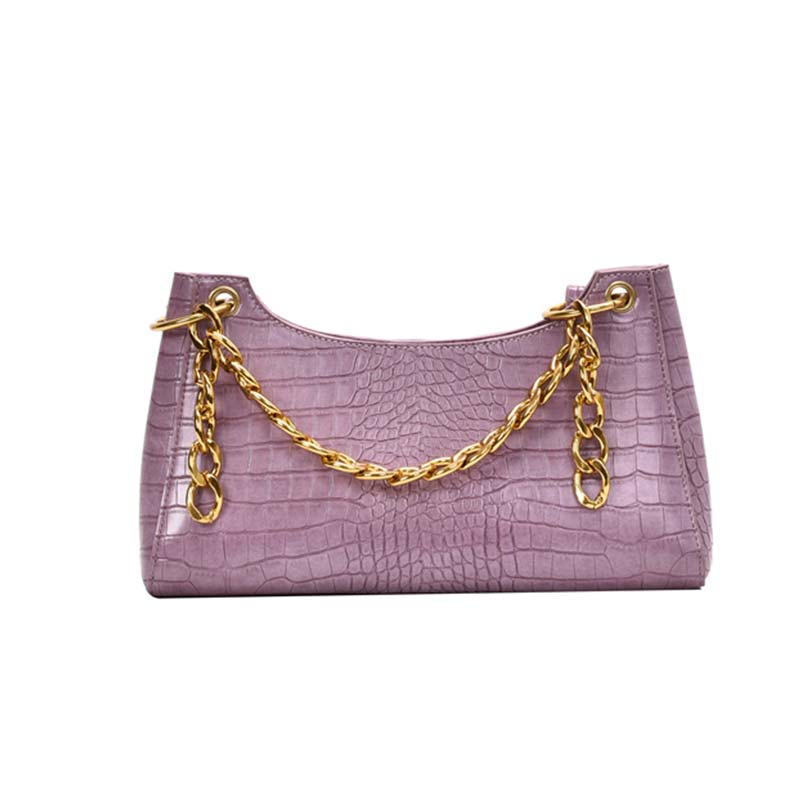 HEROLD Tote Taschen Für Frauen Jahrgang Handtasche Mini Leder Schulter Tasche retro Frauen Tasche Stein aufbringen Weiblichen Handtasche: LILA