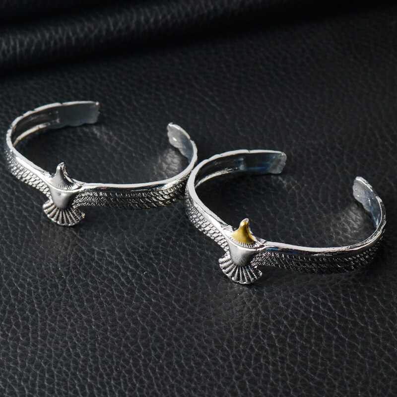 Eagle Mode-sieraden Accessoires Persoonlijkheid Punk Gothic Rvs Armband Paar Hangers Bangles Pulseras Браслеты