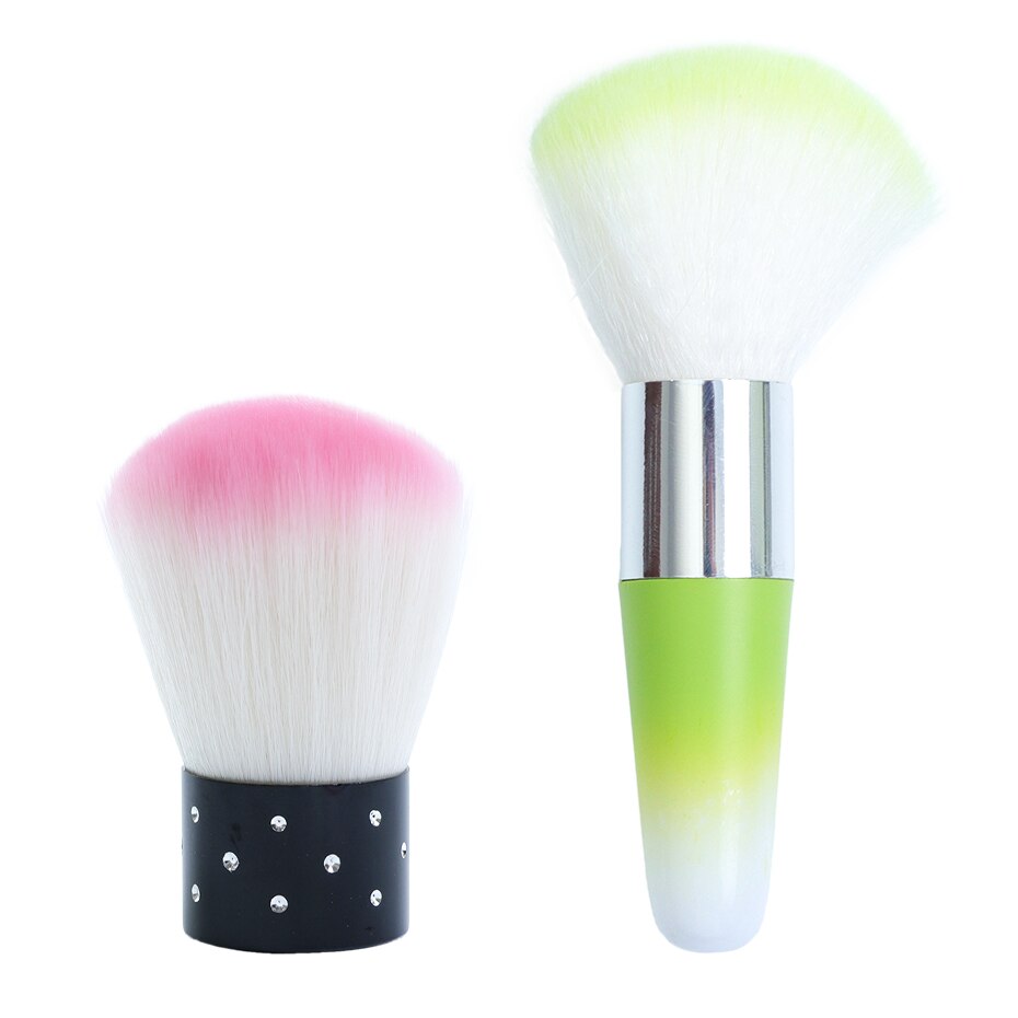 6 tipos de cepillos de limpieza de uñas, lima suave para quitar el polvo, limpiador de manicura y pedicura para Gel acrílico UV, accesorios para el cuidado de las uñas, BE095-1