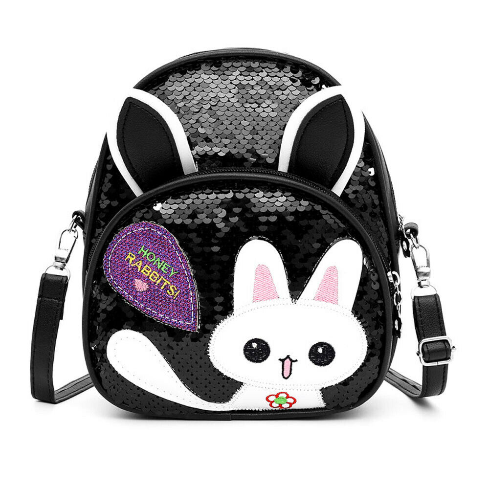 Dejlig bling bling børn baby rygsæk børn piger 3d tegneserietaske kat pailletter lynlås skoletaske baby tilbehør