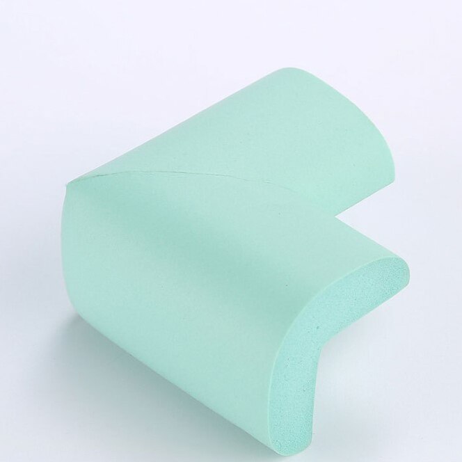 8pcs/lot 55mm*55mm Soft Table Desk Corner Protector Baby Safety Edge Corner Guards For Children Safety Protect Tape Cushion: 8pcs light green
