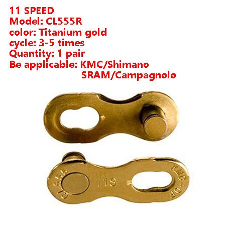 KMC Bicycle Missing Link 6/7/8/9/10/11/12 Speed RE-usable Bicycle Quick Magic Chain Button To Repair Chain perfectly connecting
