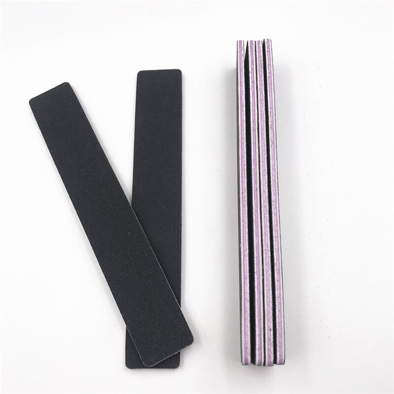 100/180 Nail Art Buffer File Black Square Nail Files Set 5pcs/set Block Sanding Pedicure Manicure Nail Care Makeup Tools