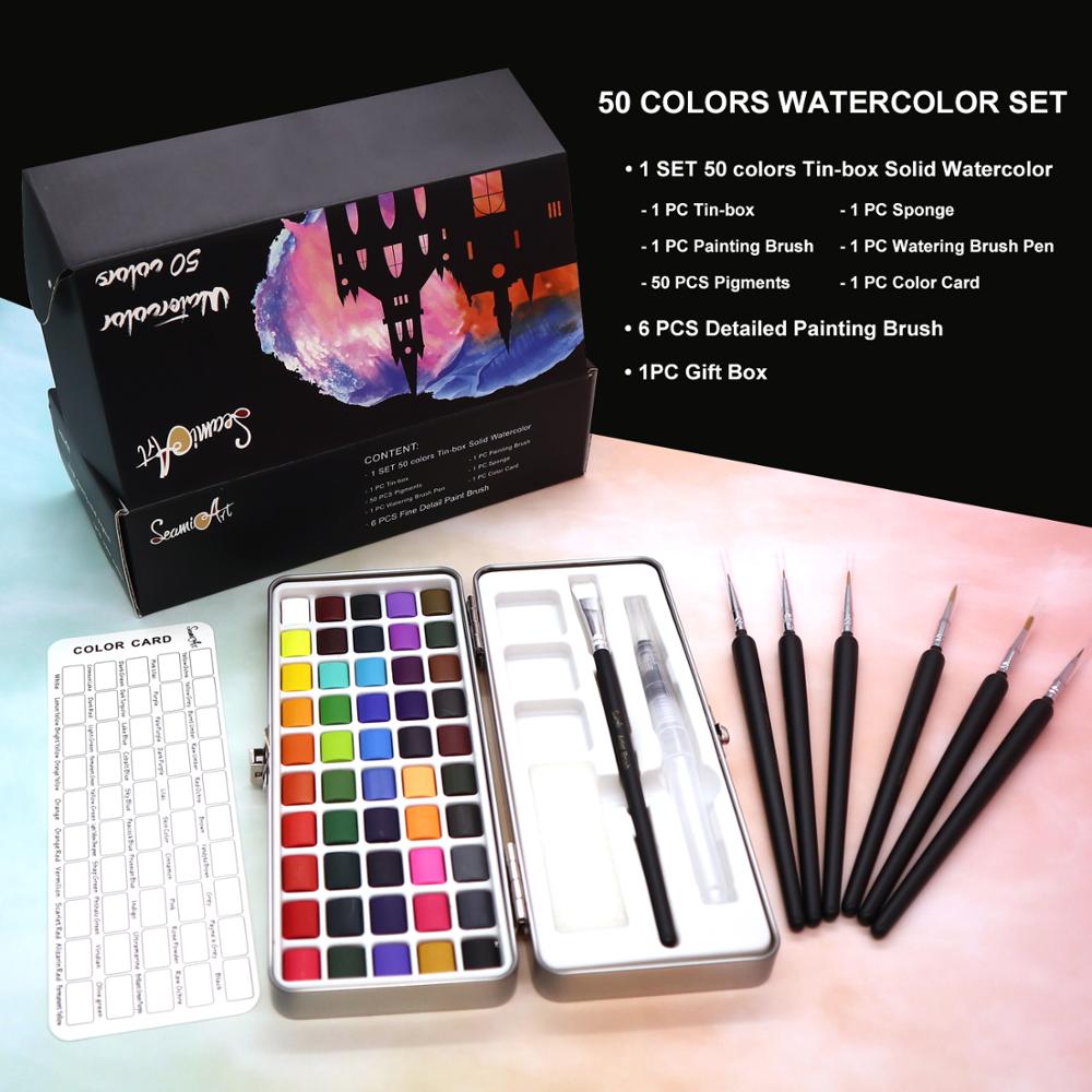 Lot De 2 Palettes De Peinture Portables – Pour Aquarelle, Peinture – Plastique ABS – Idéal Artistes Débutants Ou Pro