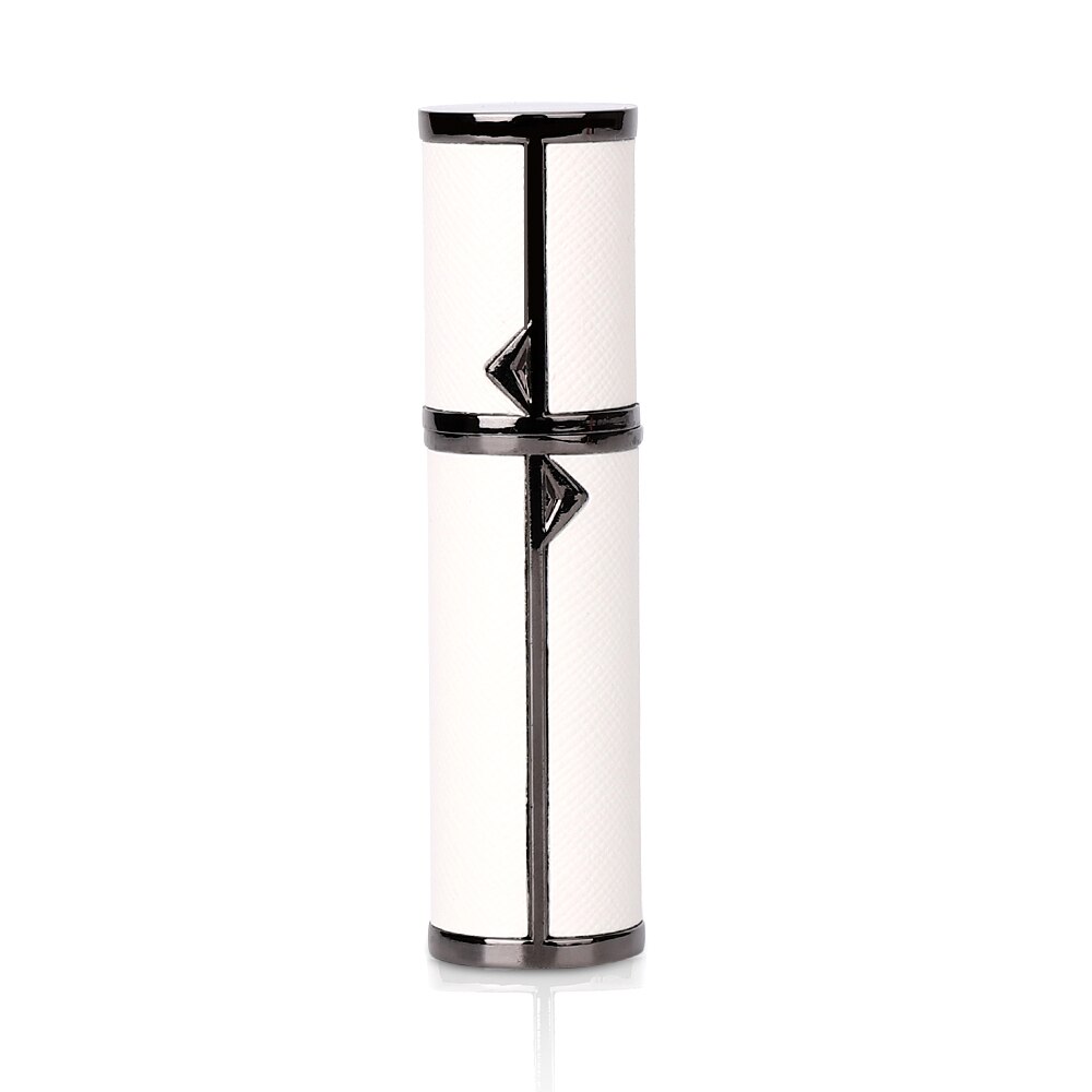 Tokinten parfumeflaske 5ml mini parfume atomizer aluminium genopfyldelig sprayflaske rejse tæt beholder bundventil: Hvid