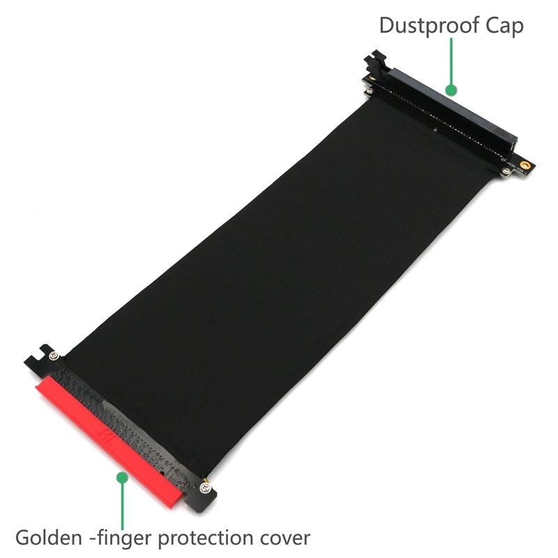 PCI Express PCI-E 3.0 16X Extension Cable Flexible High Speed (25cm-90 Degree)