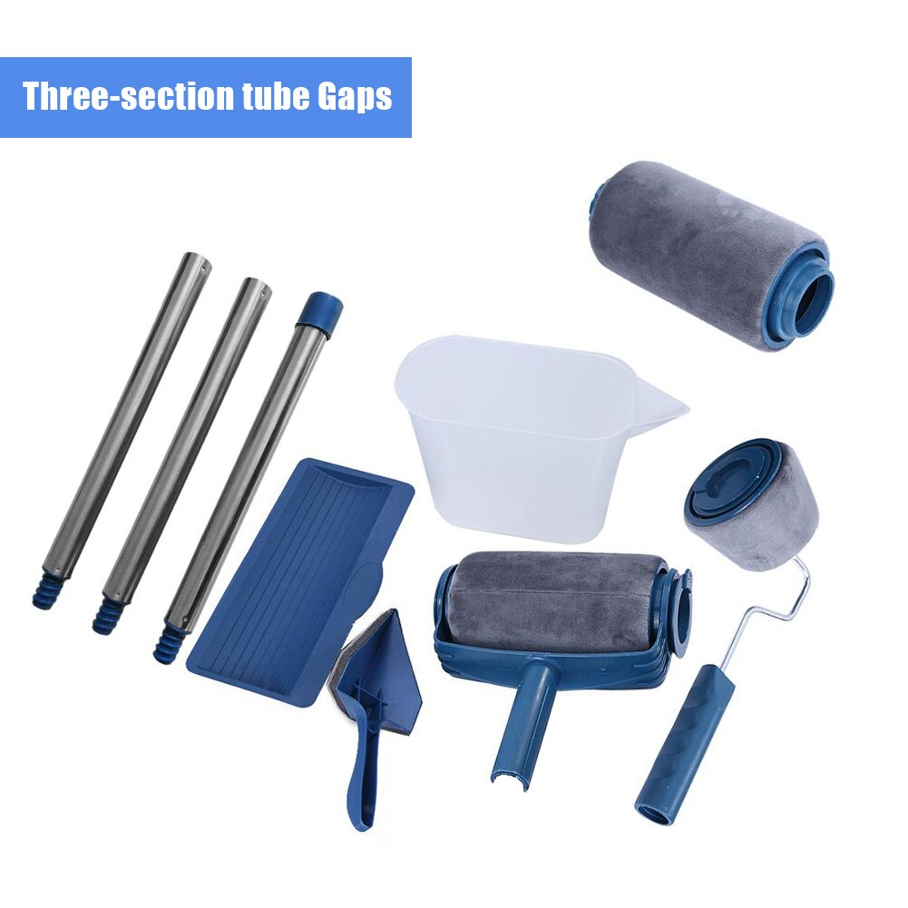7pcs Multifunctional Paint Runner Pro Roller Brush Tool Set Paint Roller Set Room Wall Painting Brushes Set Home Repack Tool: 03