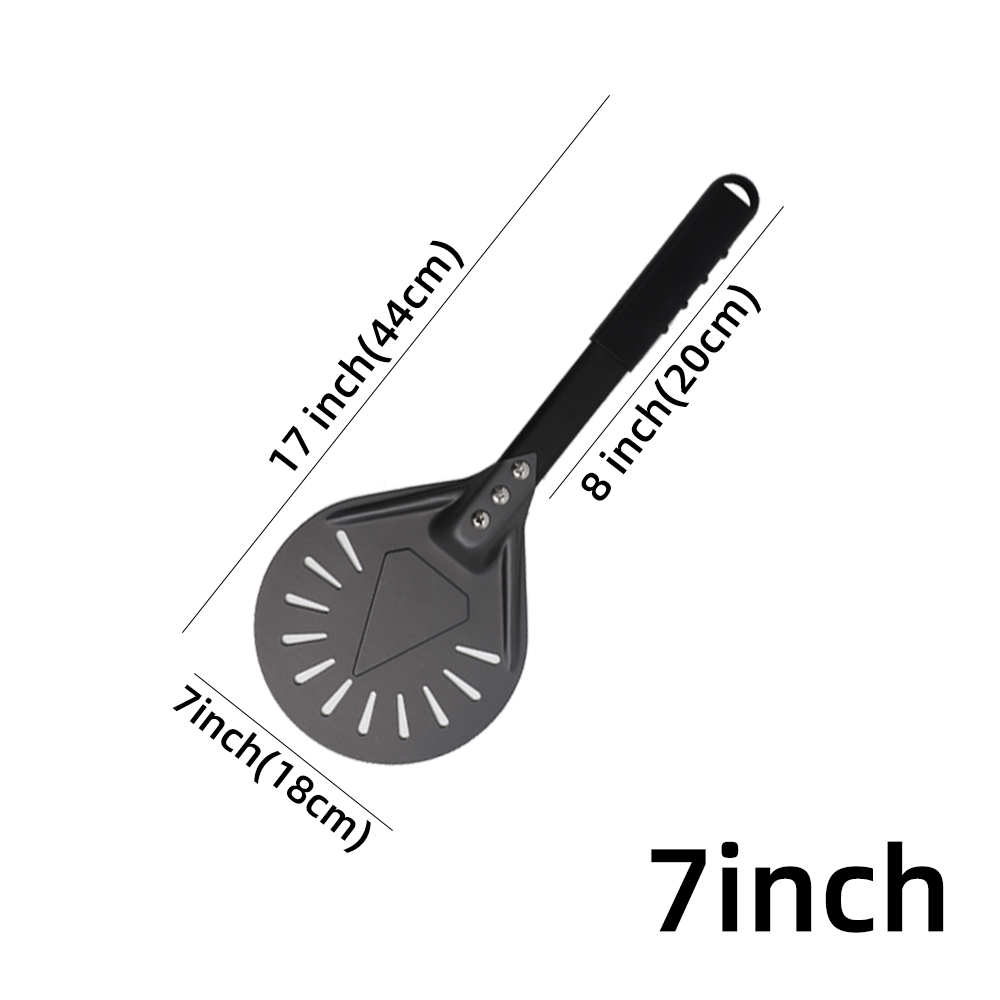 7 8 9 10 Inch Long Pizza Peel AdjustableTurning Shovel Spatula Baking Tool Kitchen Utensils Nonstick Big Pizza Turner for Oven: Dark Khaki