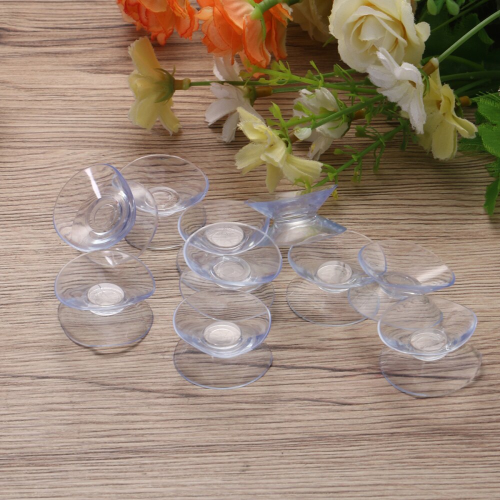 10pcs 30mm Double Sided Suction Cups Sucker Pads Multifunction Sink Storage Shelf Sucker Racks For Kitchen Supplies