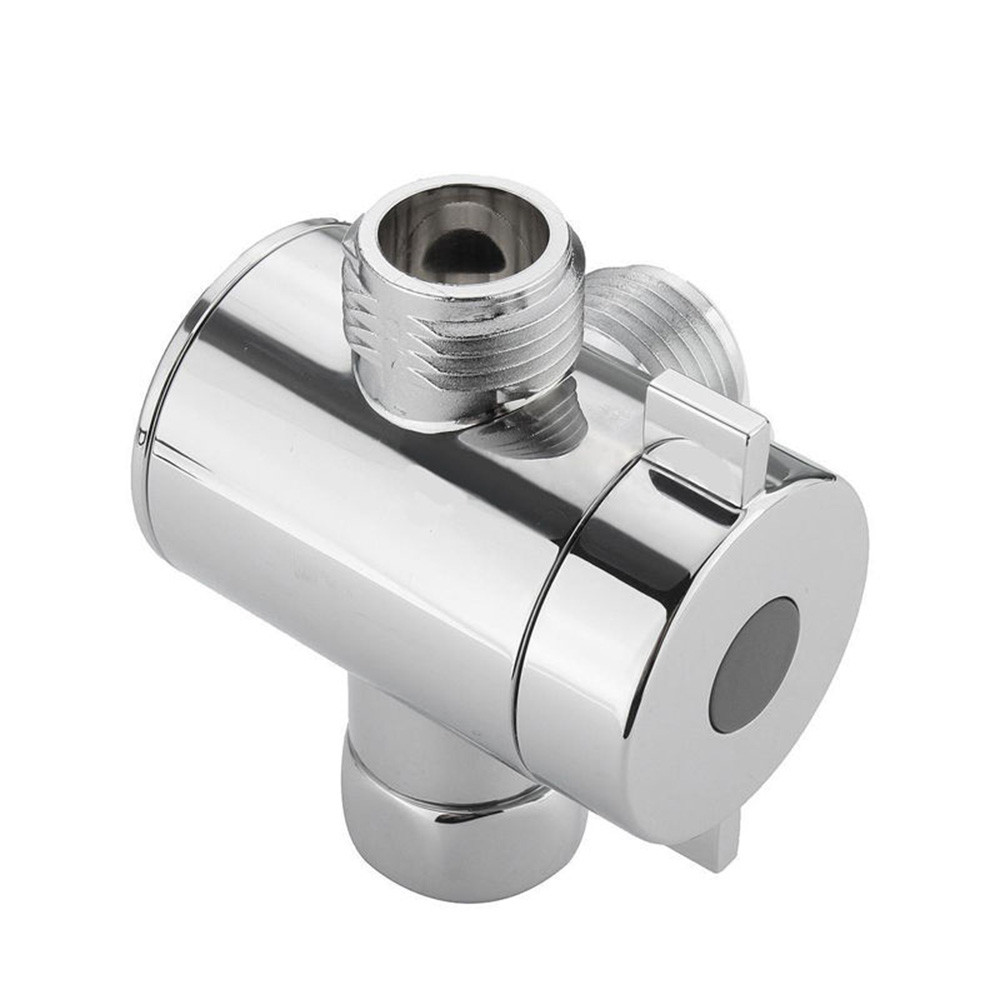 1/2 Inch Badkamer Drie Manier T Adapter Tee Connector Valve Voor Wc Bidet Douchekop Omschakelklep Douchekop Shunt