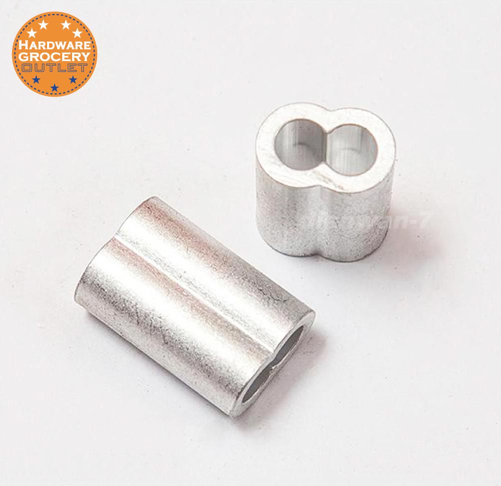 thumbnail image 2 of PATIKIL 3/16" / 5 Mm Aluminum Crimping Loop Sleeves, 24Pcs Cable Crimp 2 of 9