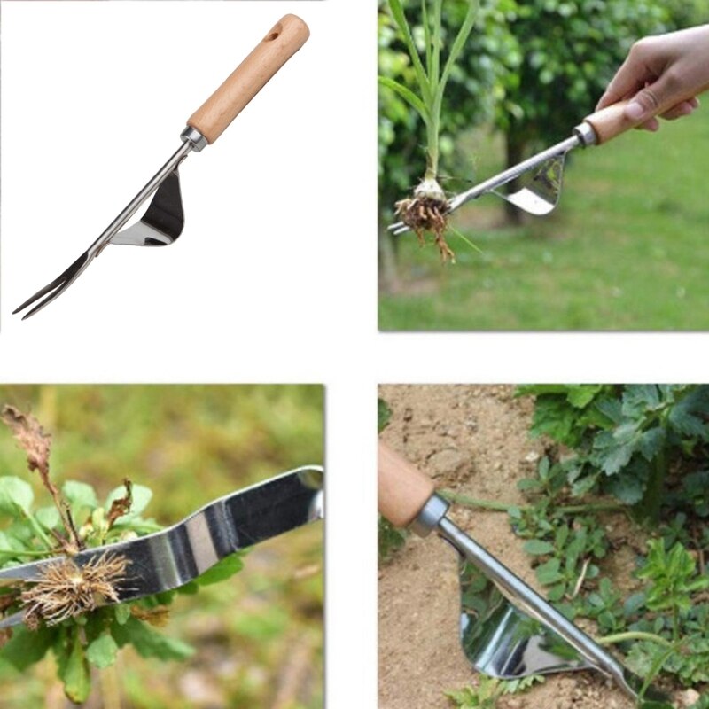 Stainless Steel Garden Weeder Weeding Tool Seedling Fork Seedling Transplant Shovel Seedling Transplant Shovel