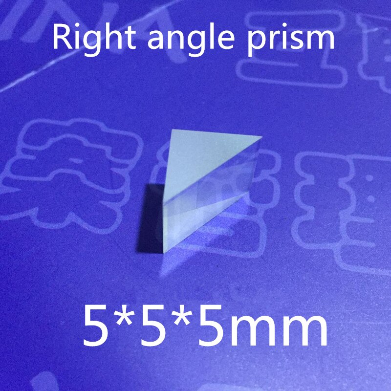 2pcs 5x5x5mm 5*5*5mm Right Angle K9 Triangular Prism Lens