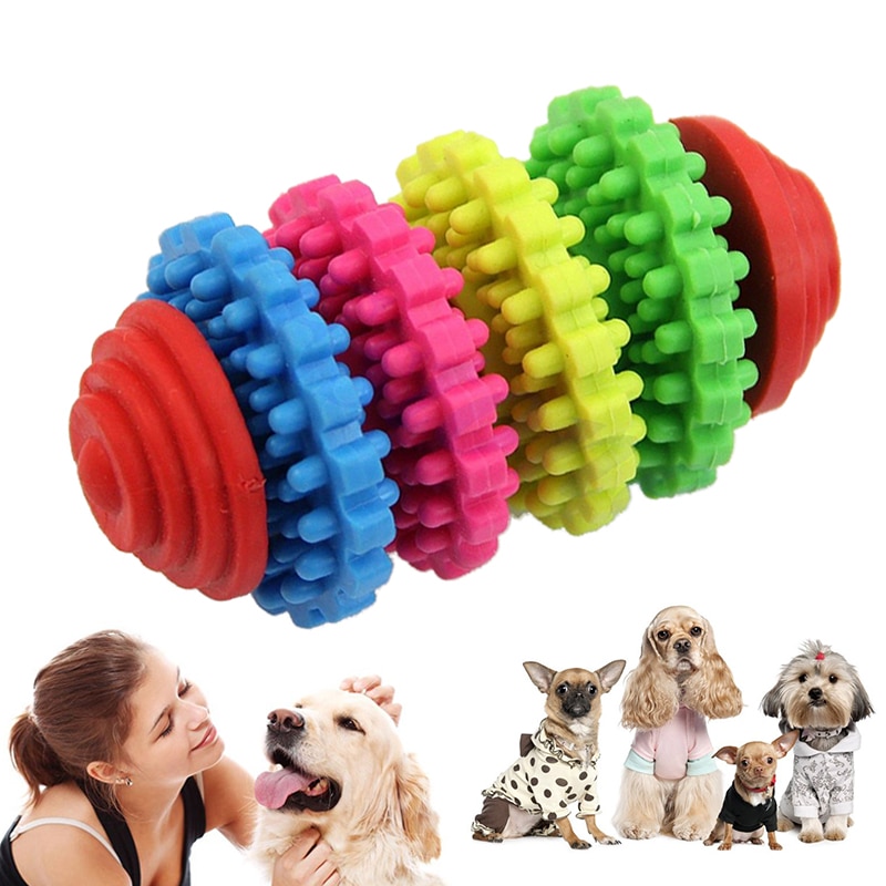 Health Durable Gear Gums Teething Teeth Rubber Pet Cat Dog Toys Pet Dog Puppy Dental Pet Supplies Chew Toys for Large Small Dogs