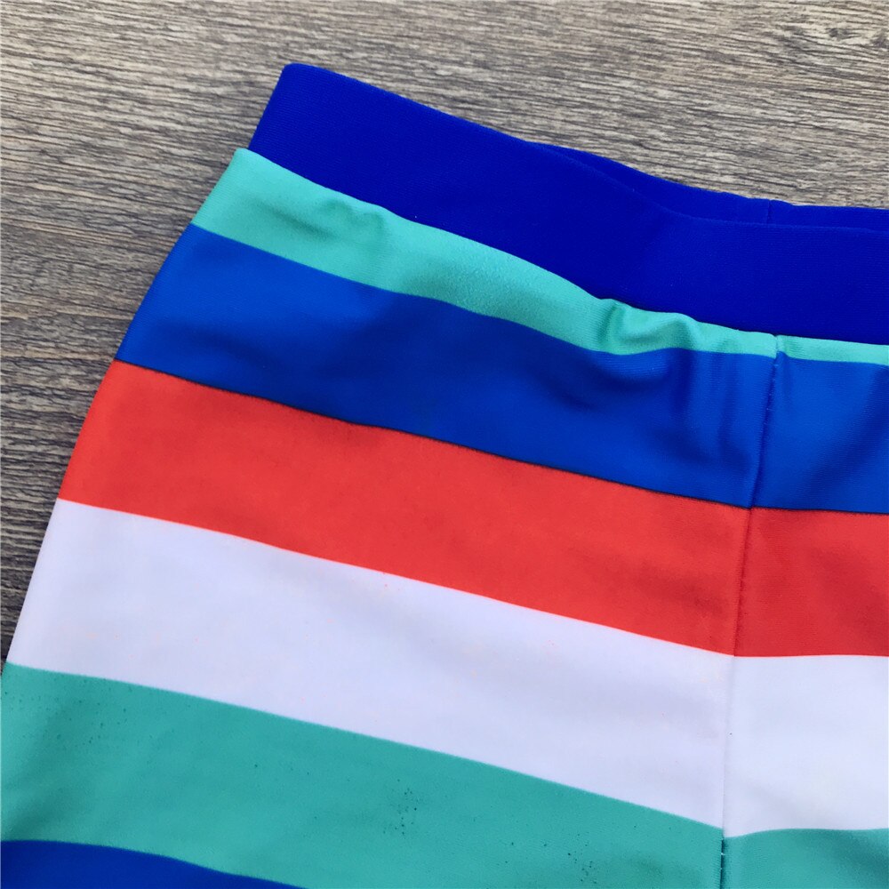 Sommer drengebukser til svømning farverige stribede badedragt børn svømme shorts baby drenge strand badetøj børnetøj