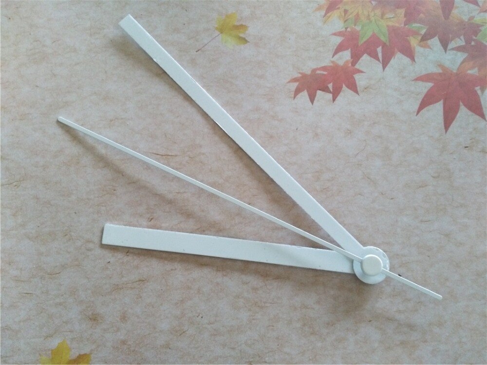 50Sets White Metal Hands for DIY Mechanical Clock Kit with Fast