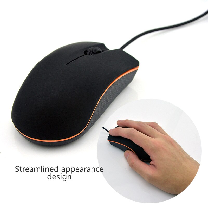 Matte Texture Business Office Home Laptop Wired Mouse Computer Silent Mause Ergonomic Mini Mouse USB Optical Mice For PC Laptop