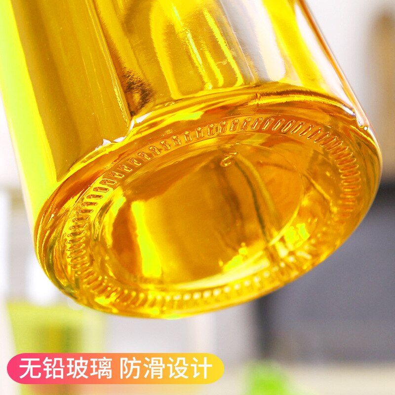 Glass Oil Jug Home Leakproof Bottle Kitchen Automatic Opening and Closing Lid diao wei liao ping Oil Vinegar Bottle Oil Jar Pot