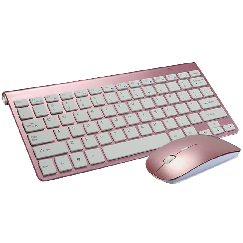Portable Mini Wireless Keyboard 2.4GHz Multimedia Computer Mouse Keyboard Set Combo For Laptop Desktop Mac PC Notebook Smart TV