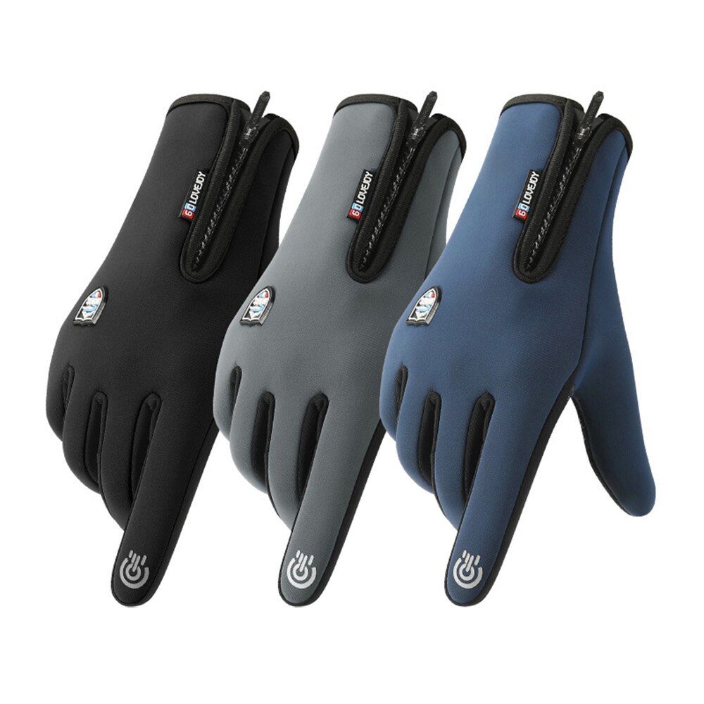 2022 Winter Handschoenen Voor Mannen Mode Unisex Outdoor Rijden Handschoenen Winddicht Waterdichte Touchscreen Sport Warme Fleece Koude Handschoenen