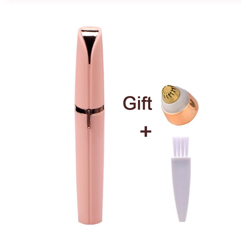 Mini Wenkbrauw Epileren Pen Elektrische Wenkbrauw Trimmer Handvat Facial Hair Remover Scheerapparaat Scheermes Draagbare Colibry Epilator Voor Vrouwelijke: Pink