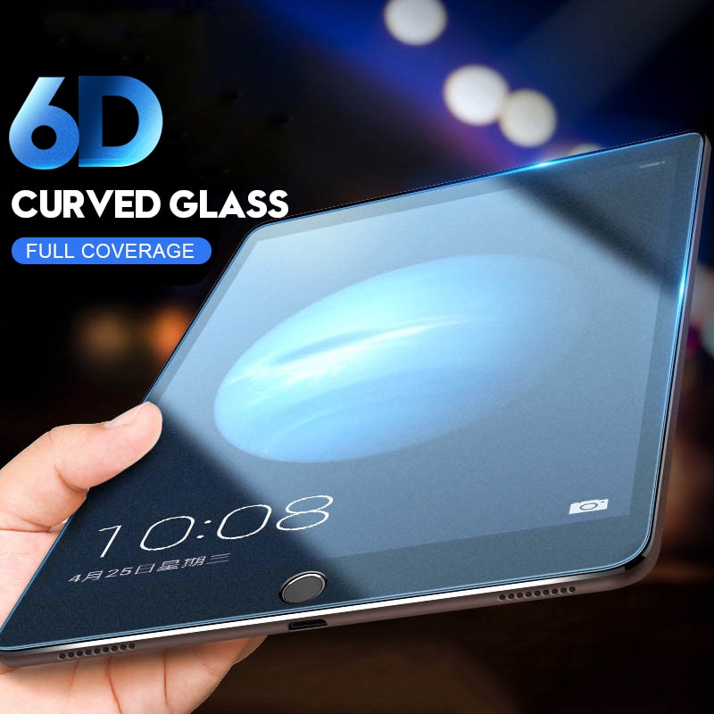 6D borde curvado Protector de pantalla para iPad Pro , 10,5 vidrio templado para iPad 10,2, , , , 9,7 1 2 3 4 5