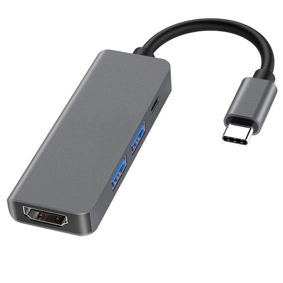 Usbc Naar Hdmi 2 Usb 3.0 5Gbs Sd Tf Card Slot 4K 1080P Video-uitgang Usb Type C hub Adapter: 4 in 1 HUB