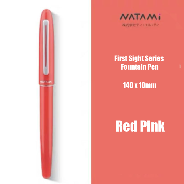 1pcs Japan NATAMI Fountain Pen First Sight Serise buy 1 get 1 ink sac Student Office 6 colors availabe