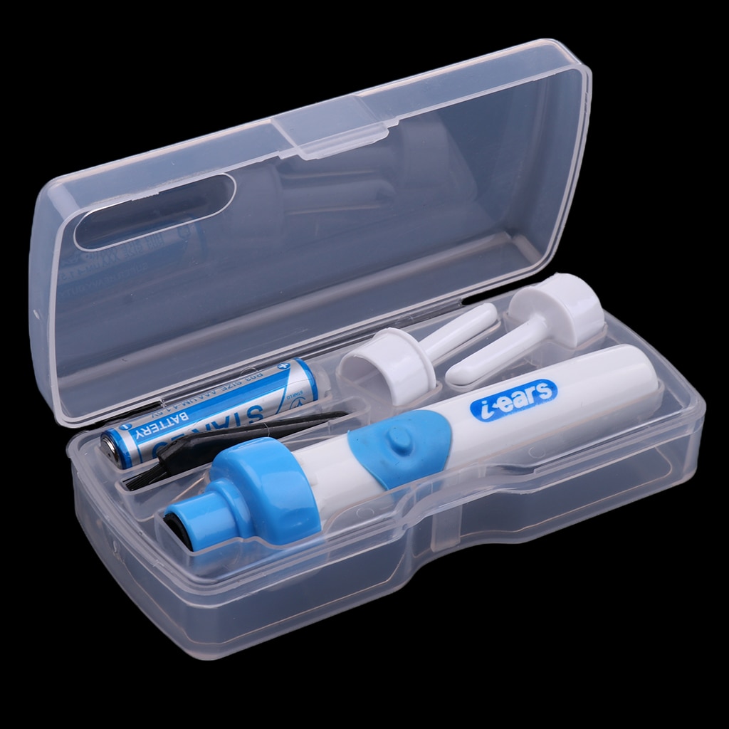 Electric Ear Vacuum Cleaner Wax Dirt Fluid Remover Painless Safe Spiral Ear-Cleaning Device Earpick Soft Tool
