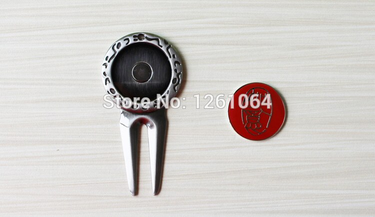 Brand Magnetic Divot Fixer- Golf Divot Tool w Golf Ball Mark, Golf Marker, golf accesories