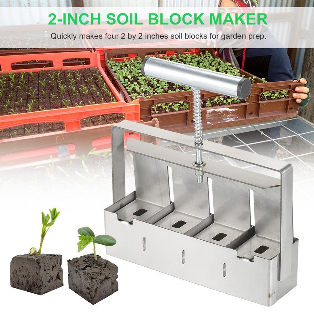 2 Inch Manual Square Soil Blocker Soil Block Maker With Handle For Garden Tool-minimize The Damage To The Fragile Root System