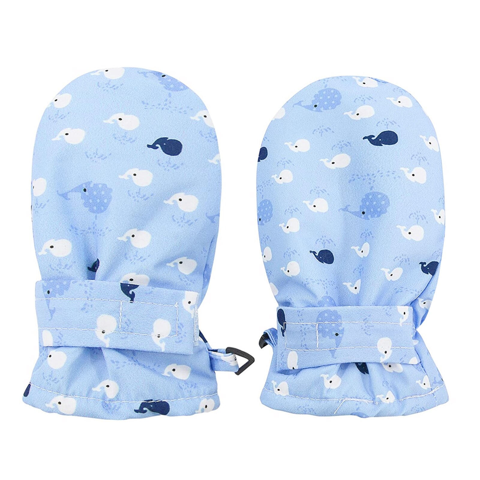 CYSINCOS Winter Children Print Cartoon Thickening Ski Gloves Kids Windproof Waterproof Non-slip Long-sleeved Mittens: Color 2 L(4-6years)