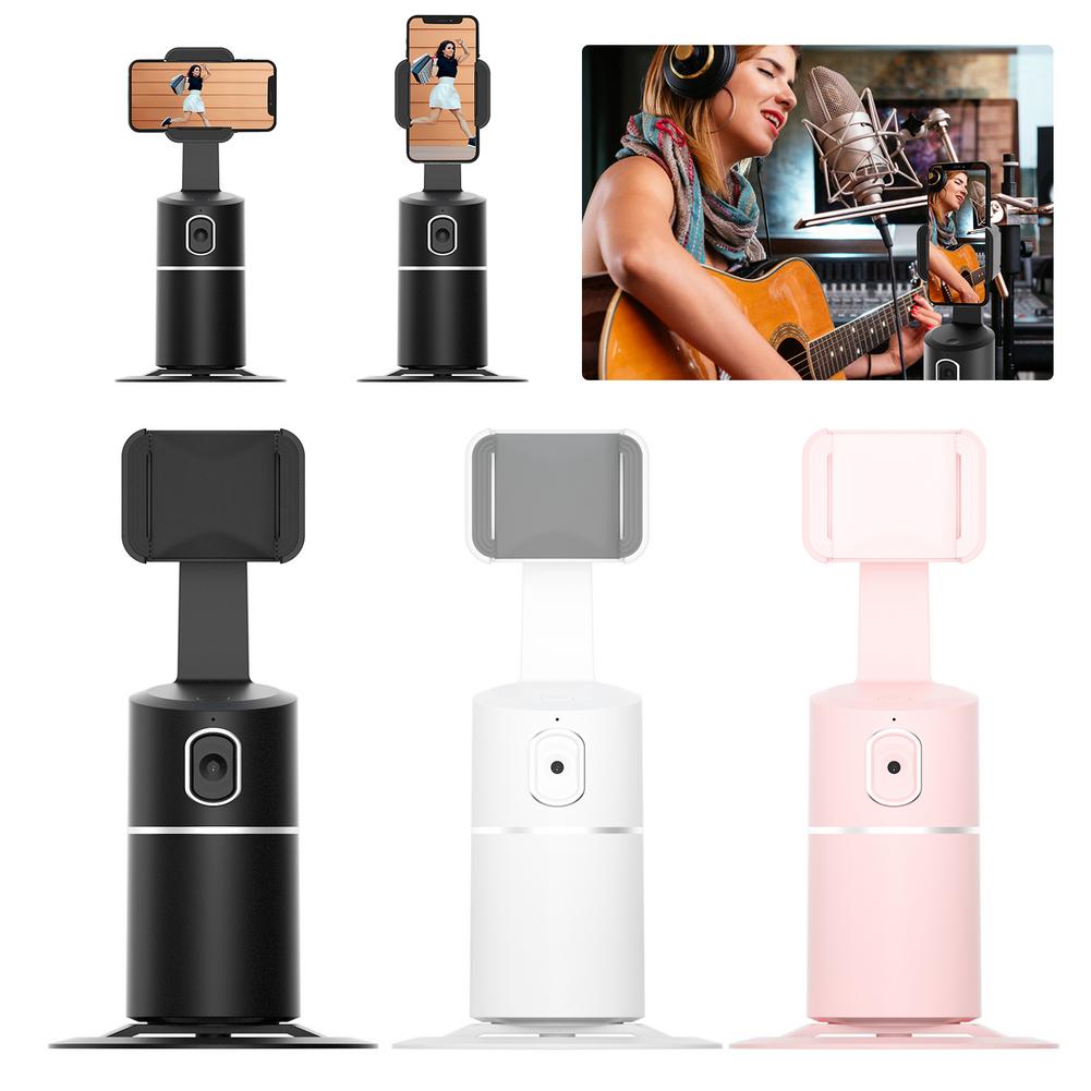 Gezicht &amp; Body Tracking Telefoon Houder 360 Rotatie Mobiele Telefoon Stand Auto Smart Schieten Selfie Stick Holder All-In-Een Rotatie