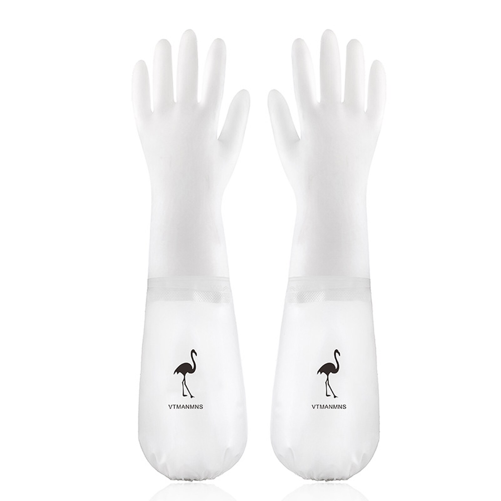 Dishwashing Gloves Plus Velvet Kitchen Household Durable Waterproof Washing Clothes Thickened Rubber Dishwashing Gloves