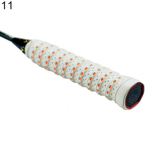 Ljus färg anti-halk racket över grepp rulla tennis badminton handtag tejp ärm fiskespö hantel cykel handtag utrustning trevlig: Vit