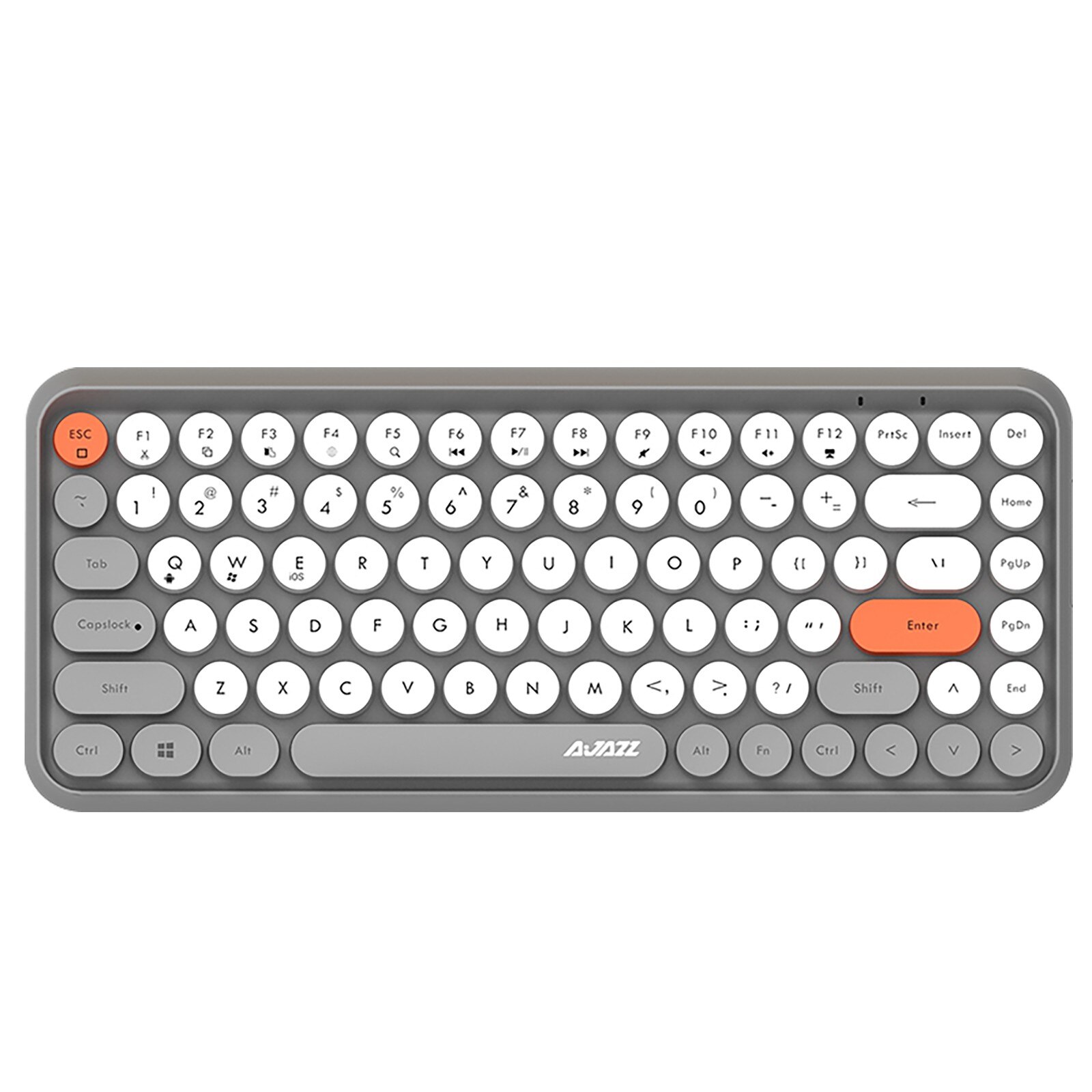 Szybka dostawa 308i Bluetooth bezprzewodowa do gier klawiatura biurowa 84-klucz klasyczny okrągły klucz klawiatura Teclado Bluetooth: GY