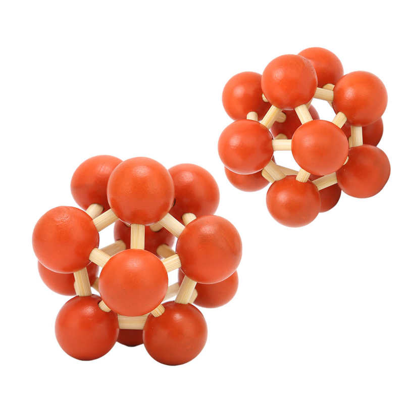 Wooden Puzzle Lock Toy Unlock Interlock Puzzle Toy Intelligent Development for Home Play for Elderly