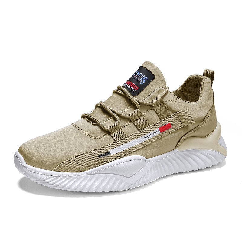 Mænd loafers sko mandlige ruskind bådsko mænd fritidssko slip on efteråret mocasines fodtøj brabd fritidssko: Khaki / 7.5