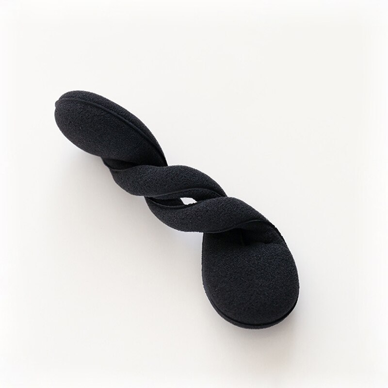 2 stk magisk hår skum twist fransk styling sl størrelse svamp stick kosmetiske værktøj let brug skønhedssalon tilbehør sort farve