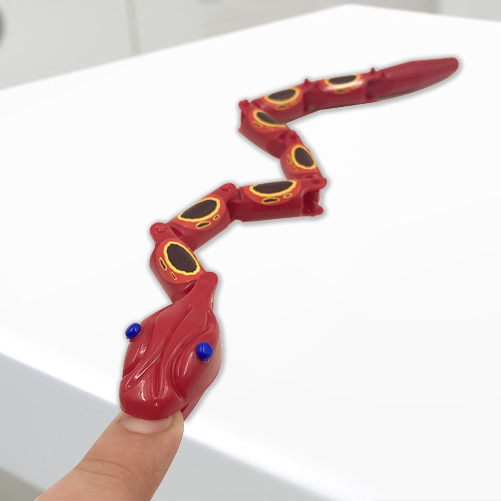 31Cm Simulatie Ratelslang Plastic Wiggle Snake Met Deelnemen Stukken Fun Jointed Slang Speelgoed Funny Tricky Eng Speelgoed Voor kids