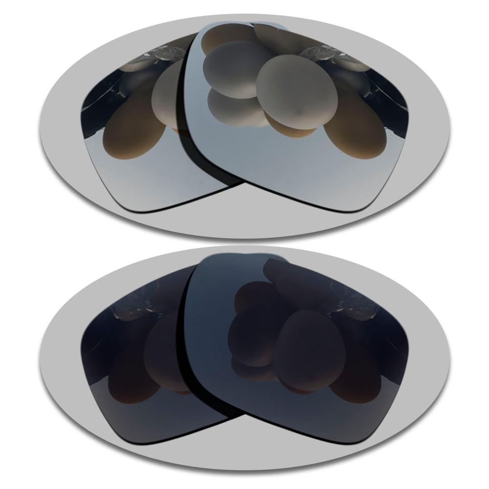 Ersatz Linsen für-Holbrook-Metall OO4123 Sonnenbrille Rahmen-Mehrere Optionen: Silver-Grey Black