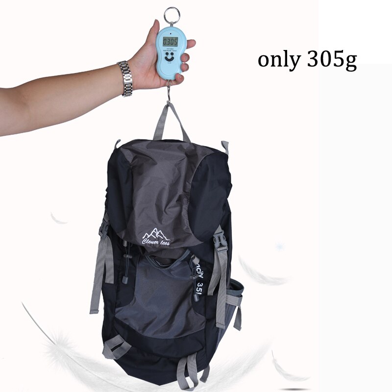 Waterproof Portable Rucksack 35L Lightweight Foldable Backpack Outdoor Large Nylon Pack for Camping Traveling Hiking