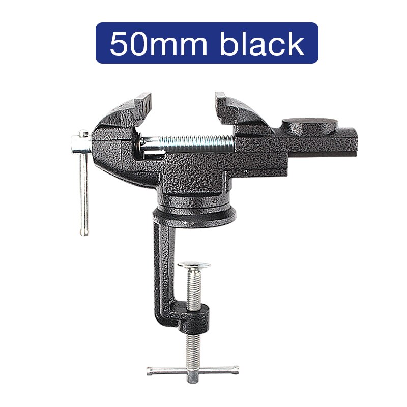 DTBD Universal Bench Vice Machine Vise Clamp Full Metal Multifunction Woodworking Tools for DIY Table Use: Black 50mm