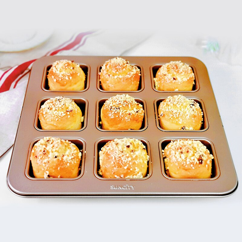 Square Brownie Baking Pan Cake Mold Non-stick Baking Pan Carbon Steel Outils Pâtisserie Bread Tray Cake Mold Kitchen Baking