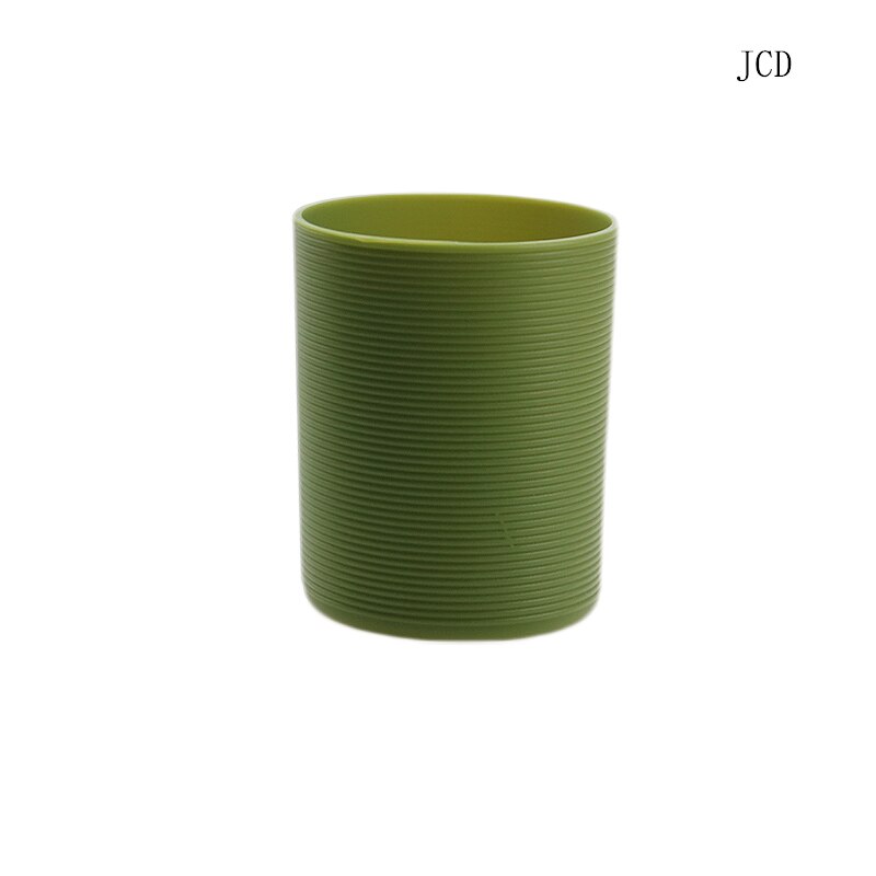 Jcd 1 stk 6.5cm silikone glas kop slip skridsikker isolering beskyttelsesdæksel vandret strimmel isolering dæksel: Hæregrøn -6.5cm
