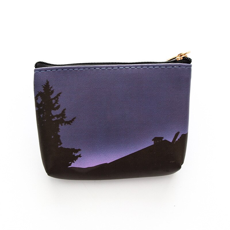 Femme portefeuille papeterie étoile élément Chic belle coréenne PU mignon sac de rangement petit adolescent porte-monnaie